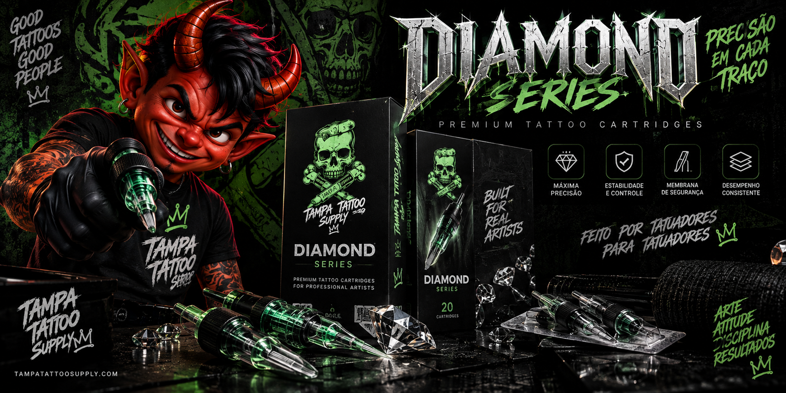 Diamond Series — cartuchos profissionais Tampa Tattoo Supply